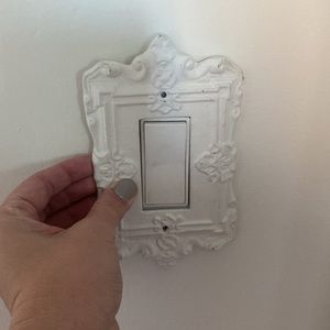 Shabby Chic rustic metal light switch plate